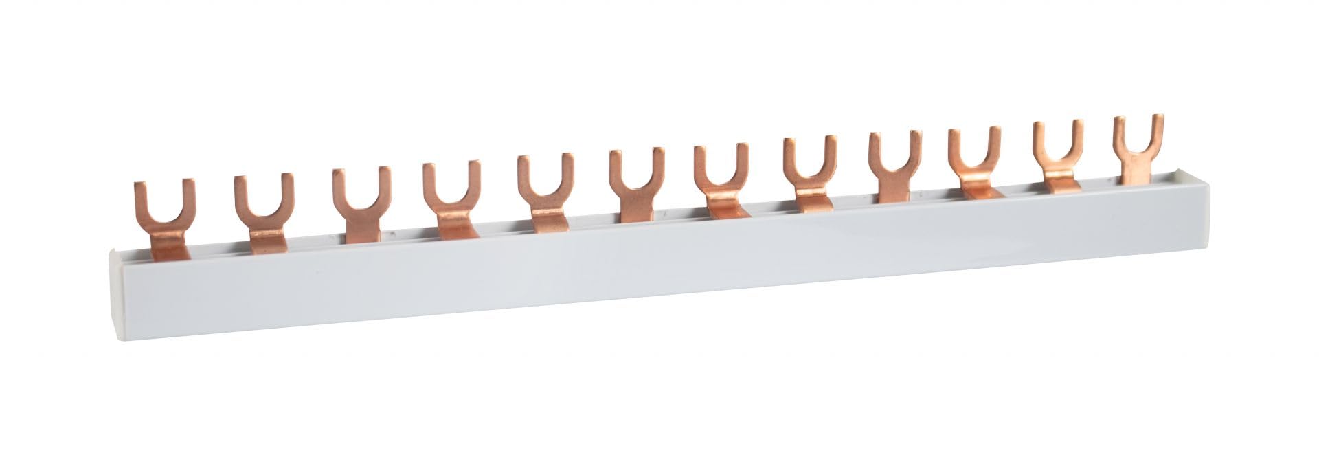 3-fazowa szyna widelca, wersja L, zamknięta 4 x 3 bieguny, długość 216 mm, szerokość modułu: 17,80 mm