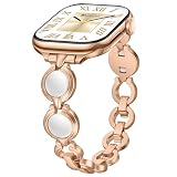 Démontage sans outil : La conception unique de démontage sans outil élimine toute opération complexe, vous permettant d'installer ou de retirer rapidement le bracelet en retirant manuellement la boucle.Ce bracelet élégant pour Apple Watch convient aux poignets de 140mm à 190mm (5,5 à 7,5 pouces)