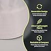 Zilaro Bucket Hat Women & Men, Solid Colors Sun Hat with UV Protection, Reversible Foldable Men's Women's Bucket Hats, Ladies Summer Funny Hats for Fishing Golf Hiking Festival (White) #4