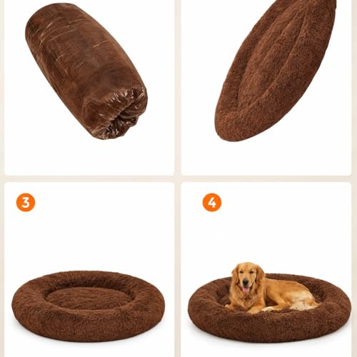Image of ZEXSAZONE Summer Comfortable Durable Both Sides usable and Washable Pet Bed | Cat Bed | Puppy Bed | Dog Bed | Medium Dog Bed for Cats Puppies (Coffee, Extra Large) 110 X 110 X 22 cm