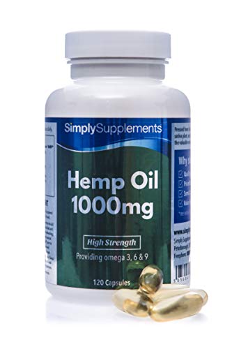 Preisvergleich Produktbild Hanföl 1000mg - 120 Kapseln - SimplySupplements