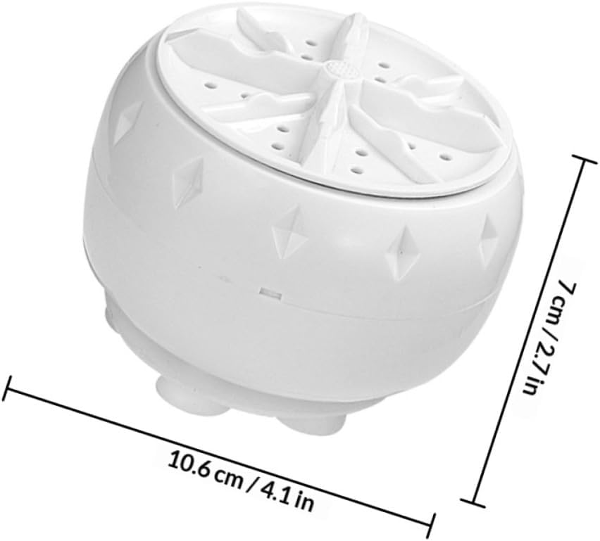 OSALADI 2pcs Portable Mini Washing Machine with Agitator, Plastic Countertop Washer for Rv, Home, Travel, and Apartment Use, Automatic Compact Laundry Washer for Underwear and Small Loads
