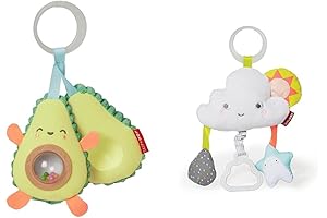 Skip Hop Avocado Farmstand Stroll & Play Activity Toy, Silver Lining Cloud