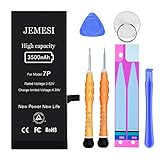JEMESI Battery for iPhone 7 Plus, New 3500mAh Ultra High Capacity Battery Replacement, with Professional Repair Tools and Install Manual- 1 Year Warranty