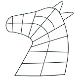 Levemolo Horse Shaped Wire Metal Frame, Floral Flower Hanging Rack for DIY Christmas New Year Party Front Door Decorations