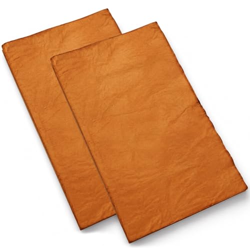 Image of Syglawnd 2 Packs Organic Rice Paper, Handmade Rice Paper Roll For Regular Script And Cursive Script, 35x44cm (50 Sheets/pack), Hanji