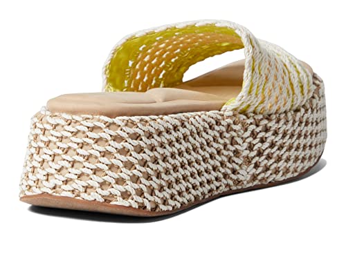 Rag & Bone Logan Slide Chalk Yellow Natural Eu 38 (Us Womens 8) M #TOP4