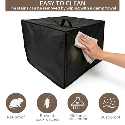 Image of Air Fryer Cover Dust cover Compatible With Masterbuilt 3-in-1 10 Liter XL MB20012420 Electricfryer Boiler and Steamer 17.7 inch*15.7 inch*15 inch Heat-Resistant Waterproof Dust-proof Air FryerCover