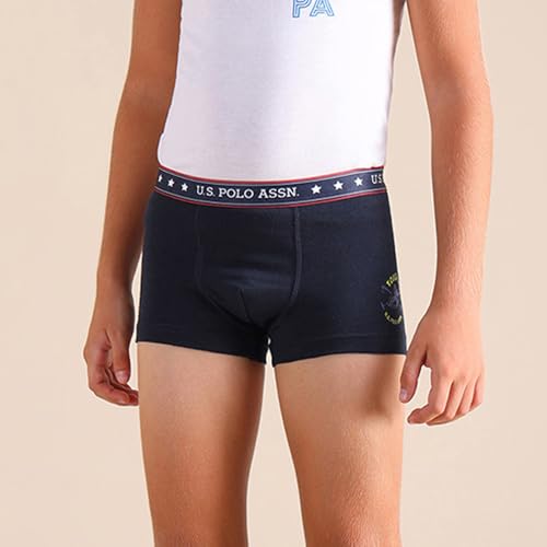 Image of U.S. Polo ASSN. Boy's Cotton Casual Style Trunks (Pack of 2)