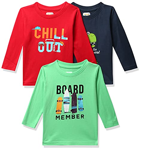 Image of MINITATU Baby-Boy's Animal Print Regular Fit T-Shirt
