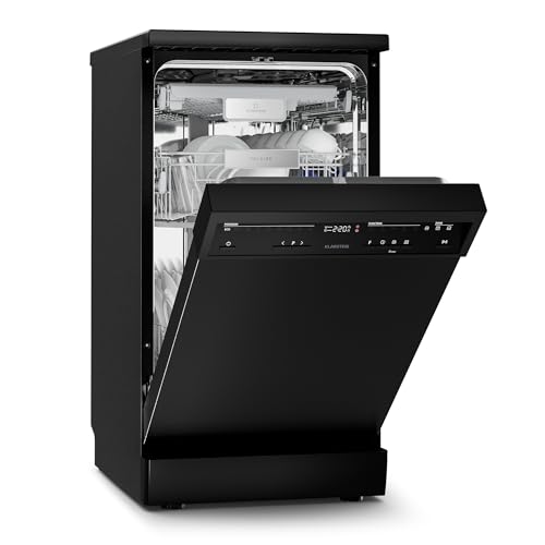 Klarstein Velaire Geschirrspüler 45cm Freistehend - 10 Plätze, 9 Programme, 42 dB, B Energieklasse, AquaStop, Kindersicherung, Spülmaschine, Geschirrspülmaschine