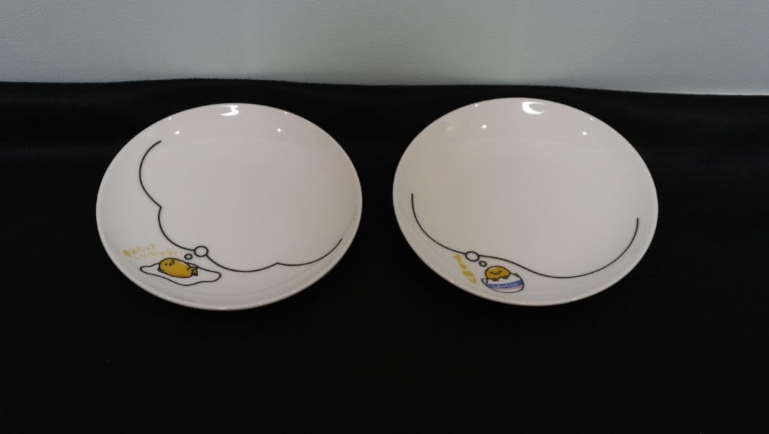 ぐでたま　のせてみて小皿　2枚セット ローソン Amazon | ローソン×ぐでたま のせてみて小皿 2枚セットと