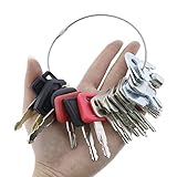Solarhome 21 Keys Heavy Equipment Construction Ignition Key Set for Case Cat Komatsu John Deere