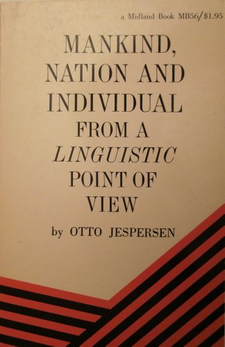 Mankind, nation and individual from a linguisti... B0007DKO88 Book Cover