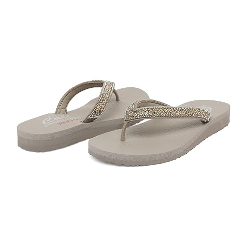 Image of Skechers Women Meditation Lotus Bae Flip Flops