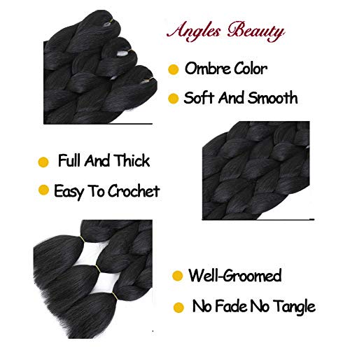 image for Angels Beauty Ombre Kanekalon Braiding Hair 3 Pack Ombre Jumbo Braidin