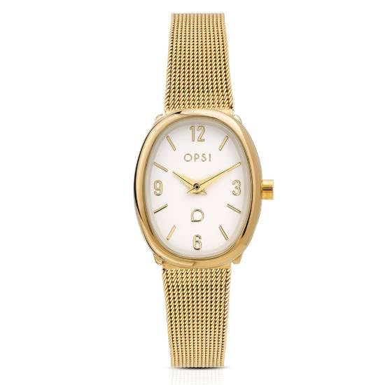 Montre femme Bond acier dore cadran ovale accessoire mode
