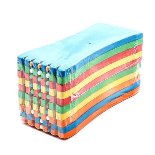 SAMSFX Fishing Leader Line Holder Foam Board Snelled Hook Keeper with Retaining Pins Accessories Pack of 10 (16 x 7cm(10PCS), Pins Included)