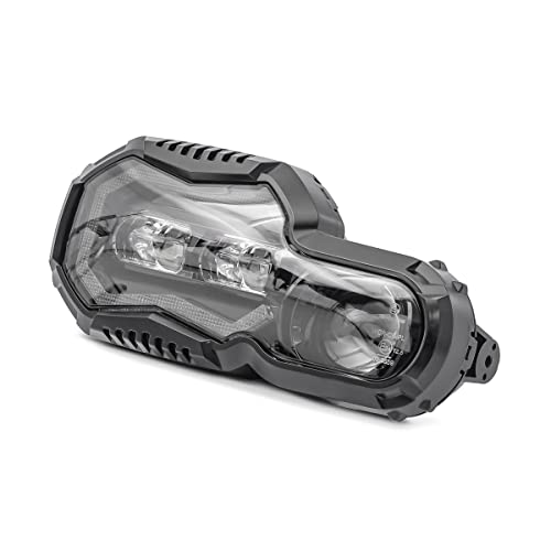 LED Scheinwerfer QL6 kompatibel für BMW F 800 GS 08-17 Hauptscheinwerfer ECE