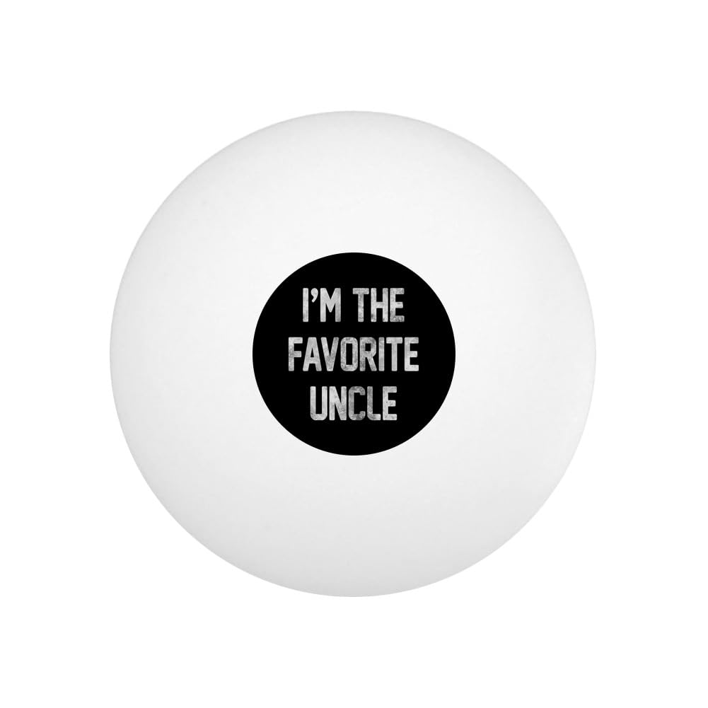 GRAPHICS & MORE I'm The Favorite Uncle Novelty Table Tennis Ping Pong Ball 12 Pack with Storage Bag