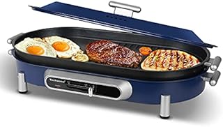 Indoor Grill Electric Grill, Techwood Electric Indoor Grill Griddle Portable Korean BBQ Grill