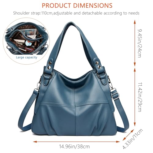 LY&SQ Vintage Hobo Bag bolsa grande para mujer miniatura 3