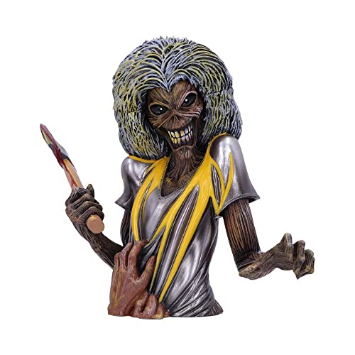Nemesis Now Scatola Per Busto Iron Maiden Killers Con Licenza Ufficiale (Piccolo) Giallo, 16,5 Cm, 16.5Cm