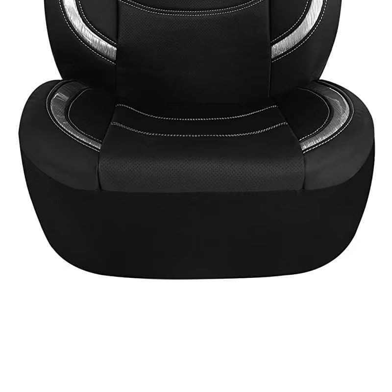 Juego Fundas Asientos Fundas Para Asientos De Automóvil Con Lámina PVC Brillante 3 Accesorios Cremallera Protector Cojín Interior(4 pc)