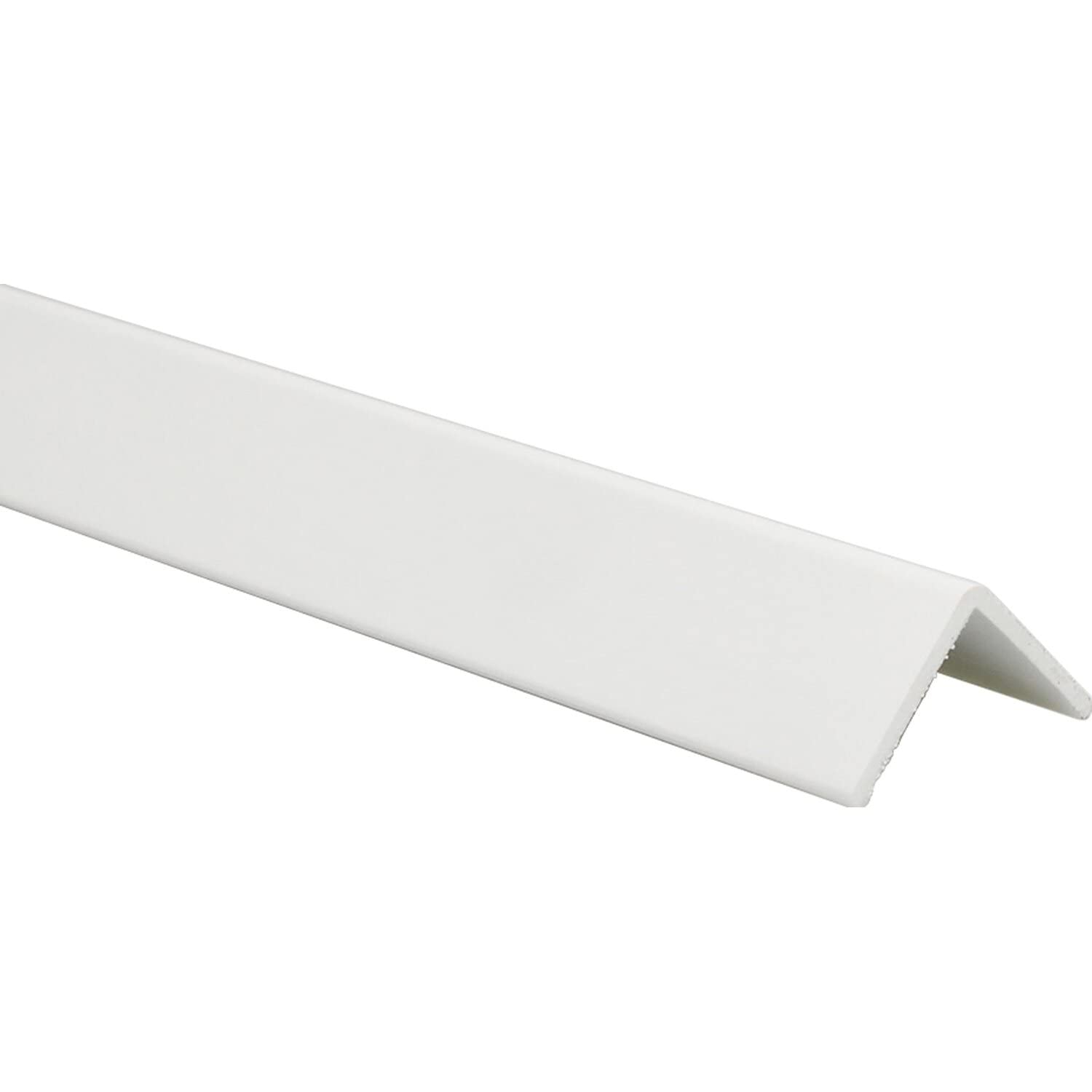 BawiTec Kunststoff Winkelprofil,Schenkel 50x10 mm,Länge 200cm,Farbe weiß,Kunststoffwinkel,Fensterleiste,Profil Winkel,Bauprofil,Fensterwinkel,Eckprofil,Breite 50mm 10mm