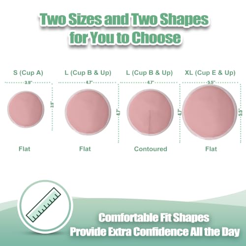 Image of wegreeco Nursing Breast Pads (14 Pack) + Laundry Bag & Travel Storage Bag, 4.7 inch Option - Washable & Reusable Breastfeeding Nursing Pads (Mild, Plain Shape, X-Large)