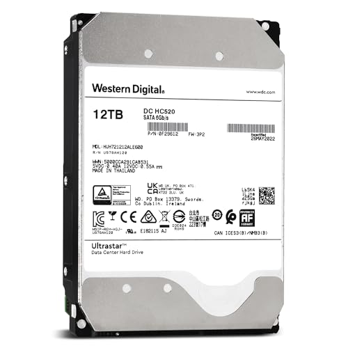 Image of HGST WD Ultrastar DC HC520 12TB SATA 6Gb /s 3.5-Inch Data Center Hard Drive - HUH721212ALE600 (Renewed)
