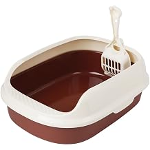 Cat Litter Box Self Cleaning Semi Enclosed Double Layer Size S