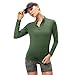 Valcatch Women's Thermal Pullover Quarter Zip Long Sleeve Tops Fleece Jacket Cold Weather Base Layer Shirt for Running Ski