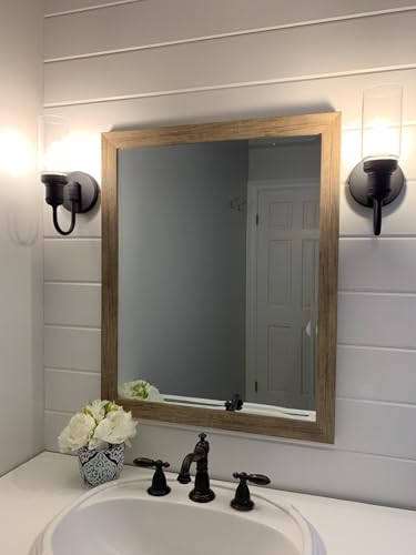 Image of PERMO Industrial Vintage Sconce Black Sconce with 3.1 inch Cylindrical Clear Glass Shade Wall Mount Light Fixture for Living Room Bathroom Entertry