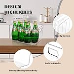 Clear Plastic Storage Bins-6 Pack Large Pantry Organizers and Storage Containers for Kitchen, Bathroom, Under-Sink, Office, Closet, Garage, Freezer and Snack - Image 5