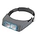 Gerleek Headband Magnifier Visor, Double Lens Jewelry Magnifier, Optical Glass Binocular, 1.5X, 2X, 2.5X, 3.5X Magnification