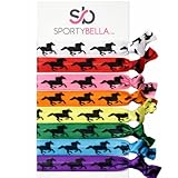 Infinity Collection Horse Hair Accessories, Multi Colored Horse Hair Ties, Cowgirl Hair Ties, No Crease Horse Hair Elastics Set, Perfect Gift for Equestrian