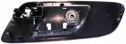 Miniatura 2 de Para Chevy Tahoe Manija de puerta interior delantera lado del conductor bisel negro con palanca cromada 2007-2014  Trim todos los submodelos
