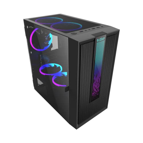 Image of PCCOOLER PLATINUW LM200 MESH RGB LED Front Panel Case
