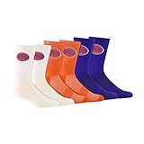 Ultra Game Men's NBA Official Athletic Cushioned Core Logo Team Crew Socks - 3 Pack, New York Knicks, Assorted, M6-12