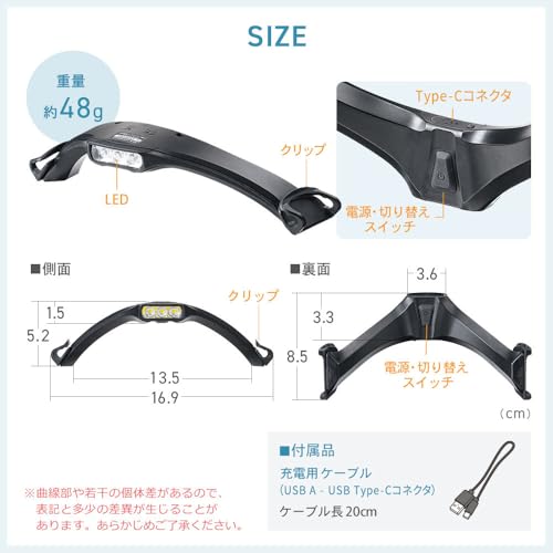 イーサプライ LED キャップライトその6