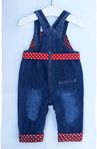 Peacolate 3M-3Years Child Women Denim Overalls Bow Bib Pants Denims Jumpsuit 6 41PzVBilLYS. AC
