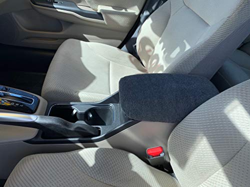 Auto Console Covers- Compatible With The Honda Civic 2006-2013 Center Console Armrest Cover Fleece- Dark Gray #TOP2