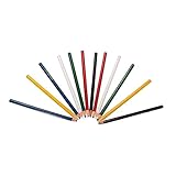 Artibetter 12 Stück Abziehbarer Marker für Keramik und Leder Schwarz Rot Blau Grün Gelb Weiß Je Vielseitig Einsetzbar für Handwerk und Reparaturen
