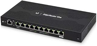 Ubiquiti Networks EdgeRouter 10X, 10-Port High-Performance Gigabit Router with PoE Flexibility (ER-10X)