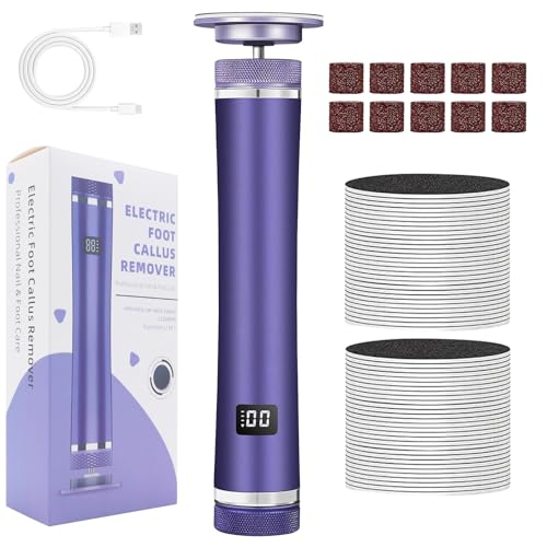 Removedor eléctrico de callos de pies, lima eléctrica de pies, herramienta de, raspador de talón recargable de 12 velocidades, removedor de piel dura para hombres, mujeres, atletas, ancianos