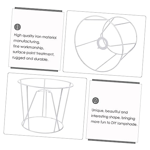 Abat-jour DIY support simple et facile à utiliser en forme de cage unique