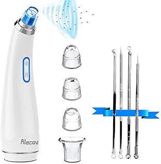 Blackhead Remover Vacuum - USB Rechargeable Blackhead Suction Device with 4 Adjustable Suction
