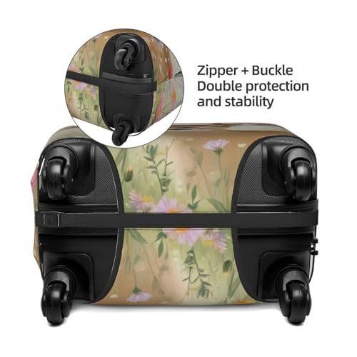 Cute Deer Luggage Cover Elastic Washable Protector Anti-Scratch Travel Suitcase Covers With Concealed Zipper For 18-32 Inch Luggage Large4