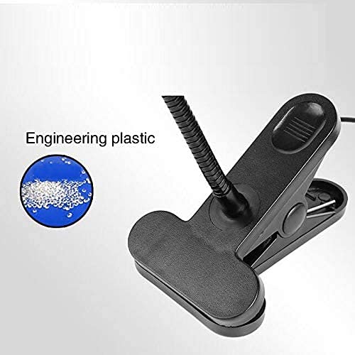 Lámpara de aumento 10X con abrazadera de metal y clip usb para escritorio 6